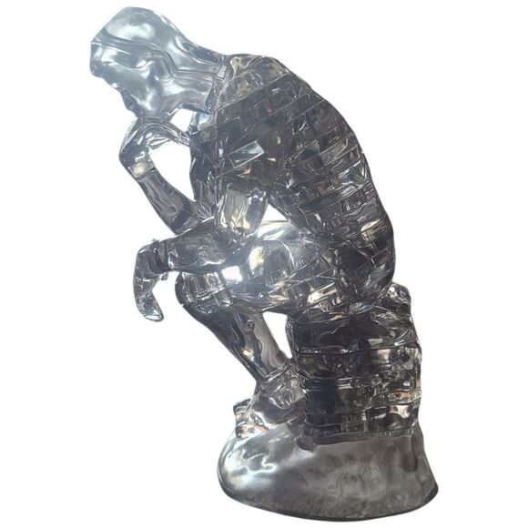 Bepuzzled Original 3D Crystal Clear Puzzle - The Thinker 43Piece - Picture 6 of 6